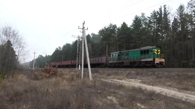 Короткий вывозной поезд на ст. им. Г. Кирпы