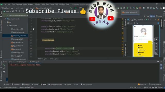 Failed to Compile Resource file in Android Studio #androiddevelopment#androidstudio #android