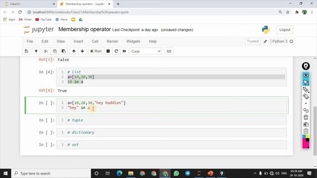 Learn Python in TAMIL | Membership Operator in Python | [TAMIL] смотреть онлайн