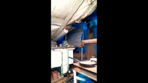 Гараж из теплицы 8*3.Не выдержал снеговой нагрузки,14.01.2022