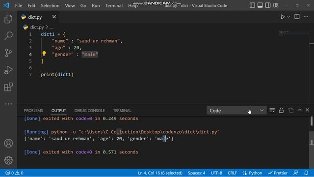 #30 Dictionaries in python | Python Course For Absolutely Beginners