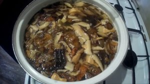 Суп с сушёными грибами и плавленым сырком