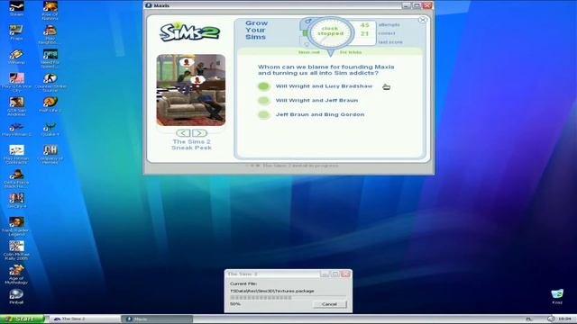 Installing The Sims 2 on a Windows XP computer смотреть онлайн