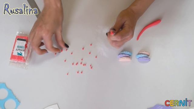 DIY ❤ Брошь "Макаронс" ❤ Создаем брошь своими руками из полимерной глины Cernit