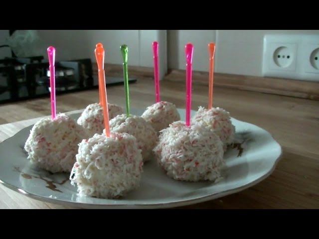 КРАБОВЫЕ РАФАЭЛЛО ЗАКУСКА на Новый год| Cheese and crab stick salad.