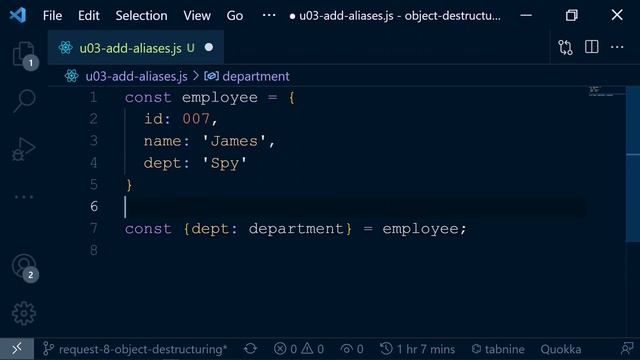 JavaScript Object Destructuring 101 - ES6 Destructuring - 6 Practical Usages of Object Destructurin