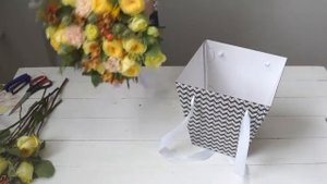 Большая коробка трапеция для букета