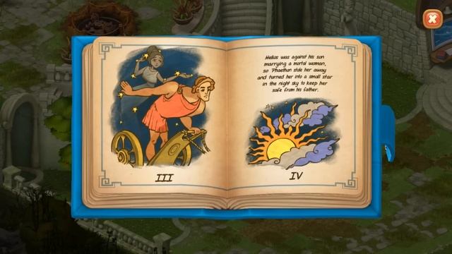 GARDENSCAPES  NEW ACRES area 13 day 3 - PHYLLIS AND PHAETHON'S STORY