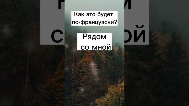 Как это будет по-французски? Переведи слова. #французский#shorts