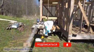 Строим маленький каркасный дом на сваях своими руками. Майский обзор