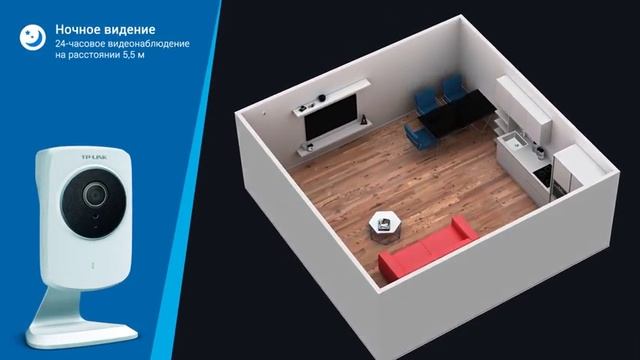 TP-LINK NC220 - облачная WiFi камера с ИК-подсветкой смотреть онлайн
