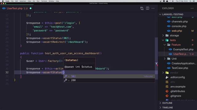 #4 Testing in Laravel | Make Authentication Tests | Laravel 9 Testing Tutorial
