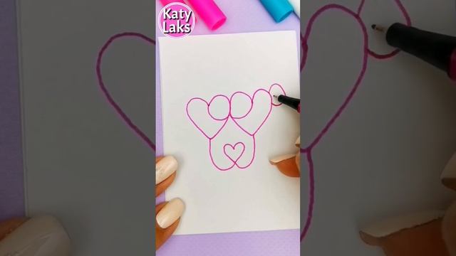 Простой рисунок из фигур/как нарисовать розовую пантеру