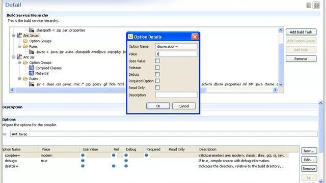 Step 4 - Defining a custom Java Build Service using Ant to manage the compile