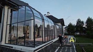 ALUTEN пристенный павильон для бассейна и укрытие подвала