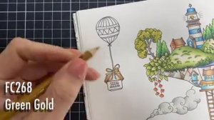 Colour Along | Worlds of Wonder by Johanna Basford |Floating Islands | Polychromos