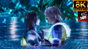 Final Fantasy X - Tidus and Yuna - Kissing Scene  (Remastered 8K)