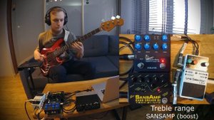 NUX NBP-5 vs SANSAMP Bass Driver D.I. - bass preamp comparison (NO TALKING) #nux #nbp5 #sansamp