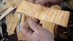 Самые простые ножны из бересты своими руками.