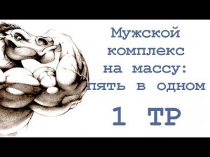 Мужской комплекс на массу «пять в одном» (1 тр)