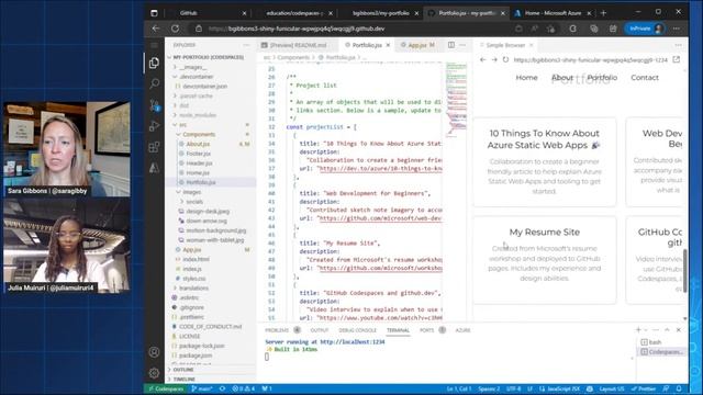Create and deploy your own custom website from your browser with GitHub Codespaces смотреть онлайн