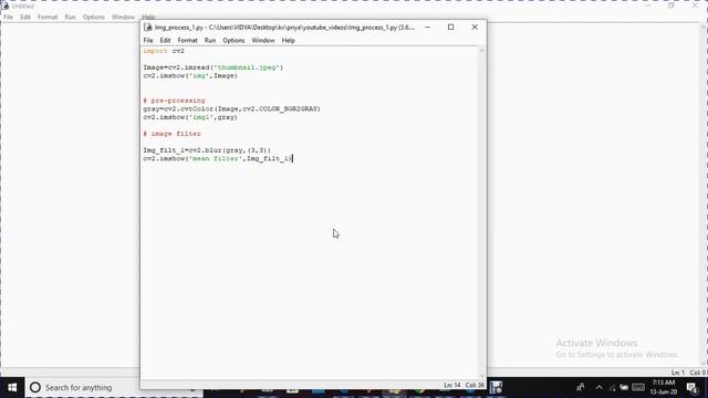 IMAGE FILTERING IN IMAGE PROCESSING USING PYTHON || IMAGE FILTERING-MEAN, MEDIAN AND GAUSSIAN