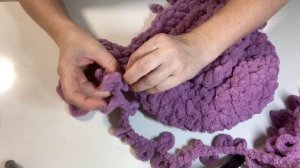 МК Шапка-ушанка из Ализе Пуффи (часть 3)