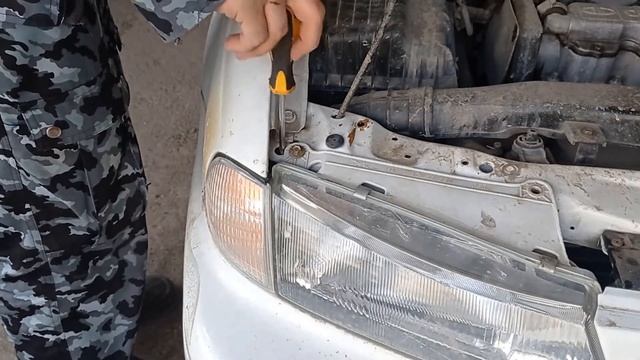 Как снять указатель поворота правый Daewoo Nexia N100 #DaewooNexiaN100 #какснять