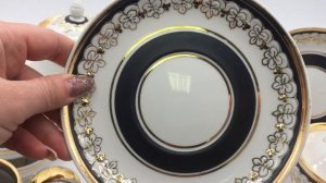 Сервиз Северный чайный 22 предмета Дулевский фарфор Видеообзор