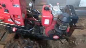 Тяжелый дизельный мотоблок.