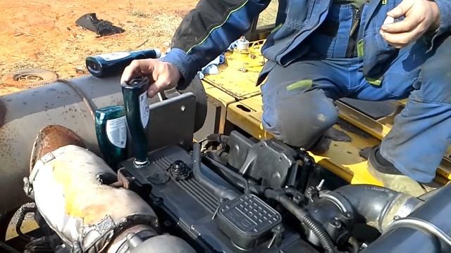 Valena SV при обкатке Komatsu PC300-8 двигатель common rail Komatsu-Cummins SAA6D114E-3 i