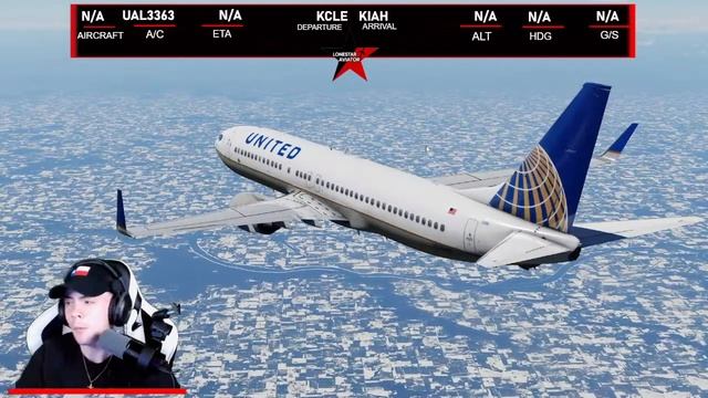 X-Plane12 Live I *KCLE ✈ KIAH* I United Airlines Ops! смотреть онлайн
