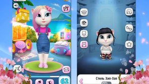 Моя #ГоворящаяАнжела МЛАДШАЯ СЕСТРА #МояАнжела TALKING ANGELA  Анжела и Том игровой мультик #Анжела