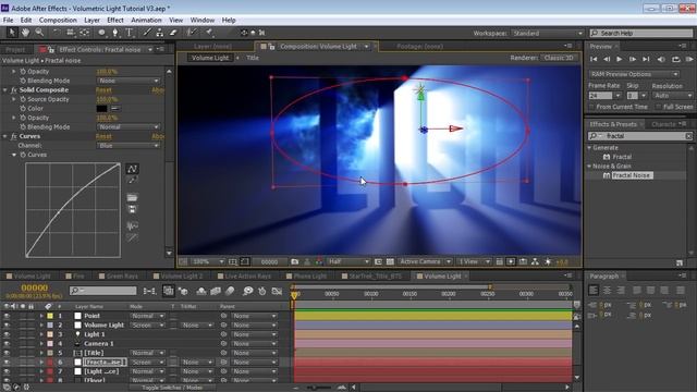Световые лучи в 3D After Effects! VideoCopilot На русском. Перевод от JCenterS смотреть онлайн