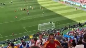 Атмосфера в Лужниках перед матчем сборных России и Испании
