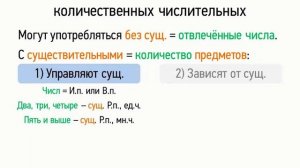 Синтаксические особенности количественных числительных (6 класс, видеоурок-презентация)