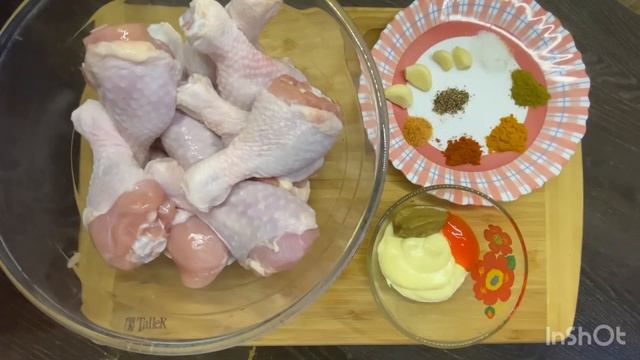 Острые куриные ножки запечённые в духовке