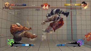 ULTRA SF4 - Gouken Double KO Vs Honda (BloodFromSpain)