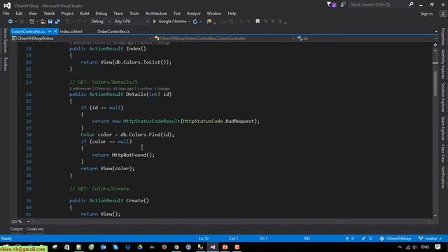 #15 Order and Order Detail in MVC .Net Entity Framework | ASP.NET MVC Training Course