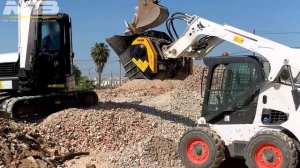 Дробильный ковш MB-L160 на мини-погрузчик Bobcat
