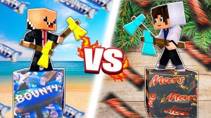 ВКУСНЫЕ БИТВЫ на Одном Блоке: НУБ VS ПРО ЛакиБлок в Майнкрафт!