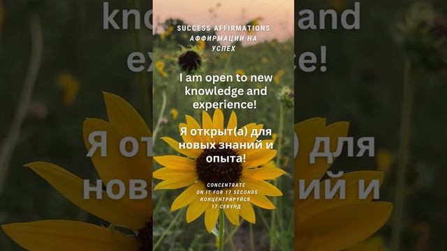 Я открыт(а) для новых возможностей! 17 секунд