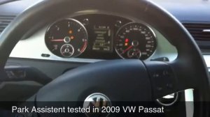 VW Passat 2009 Park Assist in Action