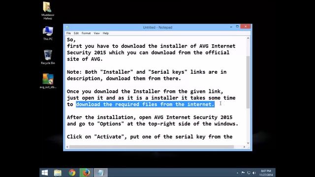 Install AVG Internet Security 2015 with 100% Genuine Serial Keys for FREE смотреть онлайн