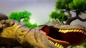 Tyrannosaurus rex vs scorpios rex battle