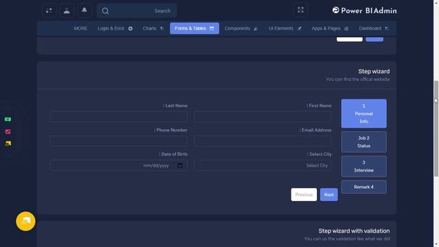 Power BI Bootstrap 5 Admin Dashboard with RTL Dark Theme смотреть онлайн