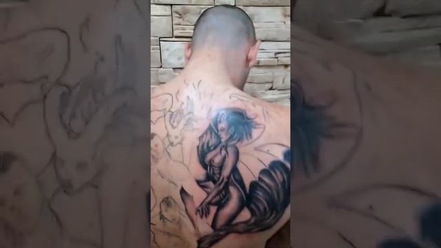 Татус на гръб от "Velev Tattoo Art" гр. Пловдив