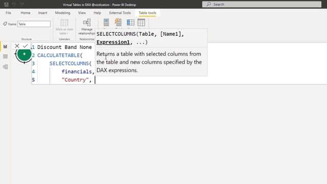 How and why to Create VIRTUAL TABLES in DAX Formulas