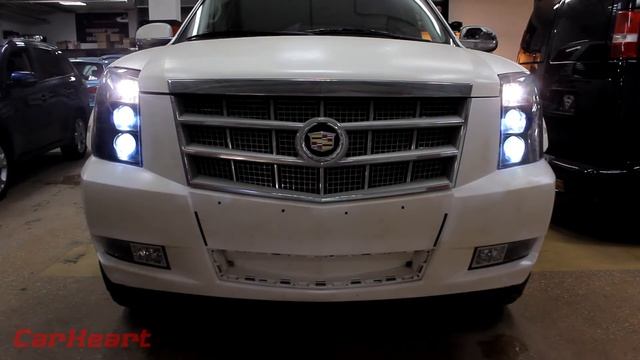 Cadillac Escalade, квадроксенон Hella 4 EVOX-R и Koito FX-R 4.0 смотреть онлайн