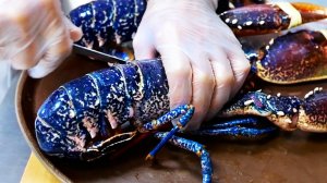 Американская еда - Синий Лобстер сашими Бруклин морепродукты Нью-Йорк